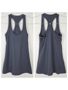Lululemon Racerback Tank Top Stretch Athletic Gray Size 4